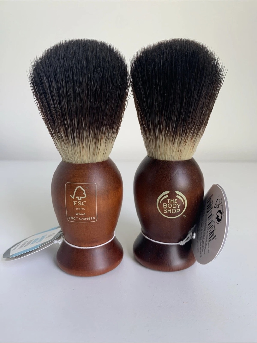 The Body Shop wooden shaving brush set
